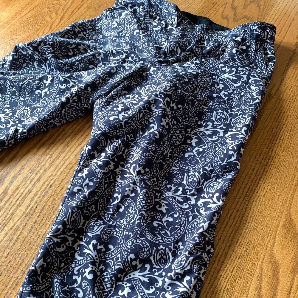 "Prana" Patterned Biking Capris, Euc, Large - image 6